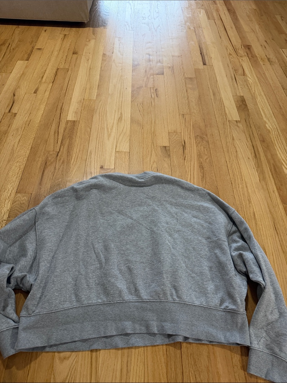 Nike Sportswear Gray Phoenix Fleece Over-Oversized Crew-Neck Sweatshirt Sz L - Picture 7 of 7